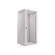 Lanberg WF01-6627-10S 19" 27U SZÉL:600mm MÉLY:600mm MAG:1307mm lapraszerelt üvegajtós szürke fali rack szekrény