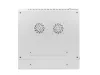 Lanberg WF02-6606-10S 19" 6U SZÉL:600mm MÉLY:600mm MAG:374mm lapraszerelt üvegajtós szürke kétrészes fali rack szekrény