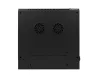 Lanberg WF02-6609-10B 19" 9U SZÉL:600mm MÉLY:600mm MAG:507mm lapraszerelt üvegajtós fekete kétrészes fali rack szekrény