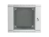 Lanberg WF02-6609-10S 19" 9U SZÉL:600mm MÉLY:600mm MAG:507mm lapraszerelt üvegajtós szürke kétrészes fali rack szekrény