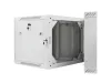 Lanberg WF02-6609-10S 19" 9U SZÉL:600mm MÉLY:600mm MAG:507mm lapraszerelt üvegajtós szürke kétrészes fali rack szekrény