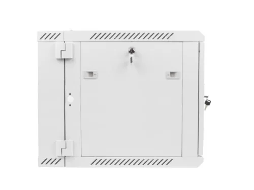 Lanberg WF02-6609-10S 19" 9U SZÉL:600mm MÉLY:600mm MAG:507mm lapraszerelt üvegajtós szürke kétrészes fali rack szekrény