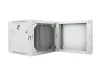 Lanberg WF02-6609-10S 19" 9U SZÉL:600mm MÉLY:600mm MAG:507mm lapraszerelt üvegajtós szürke kétrészes fali rack szekrény