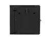 Lanberg WF02-6612-10B 19" 12U SZÉL:600mm MÉLY:600mm MAG:640mm lapraszerelt üvegajtós fekete kétrészes fali rack szekrény