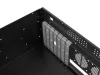 Lanberg WF03-5304-10B 19" 4U SZÉL:540mm MÉLY:350mm MAG:281mm lapraszerelt üvegajtós fekete fali rack szekrény