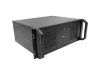 Lanberg WF03-5304-10B 19" 4U SZÉL:540mm MÉLY:350mm MAG:281mm lapraszerelt üvegajtós fekete fali rack szekrény