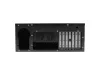 Lanberg WF03-5304-10B 19" 4U SZÉL:540mm MÉLY:350mm MAG:281mm lapraszerelt üvegajtós fekete fali rack szekrény