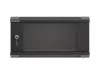 Lanberg WF03-5304-10B 19" 4U SZÉL:540mm MÉLY:350mm MAG:281mm lapraszerelt üvegajtós fekete fali rack szekrény