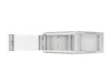 Lanberg WFFA-5604-10S 19" 4U SZÉL:570mm MÉLY:600mm MAG:277mm lapraszerelt üvegajtós szürke fali rack szekrény
