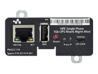 HPE Single Phase 1Gb UPS Network Management Module