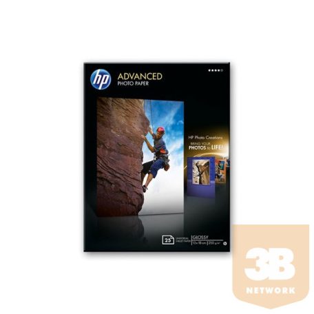 HP Fotópapír ADVANCED GLOSSY PHOTO PAPER 13X18/25, 250g/m2 BORDERLESS