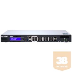   QNAP QGD-1600P-4G QNAP QGD-1600P-4G, 4C Intel, 16x1GbE with 2xRJ45 and SFP+, 2x2,5 SATA, 4GB RAM