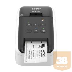   BROTHER Címkenyomtató QL-810WC, asztali, thermál, Fekete/Piros nyomtatás, 148 mm/mp, WiFi/USB, 300dpi, PTE Lite, DK