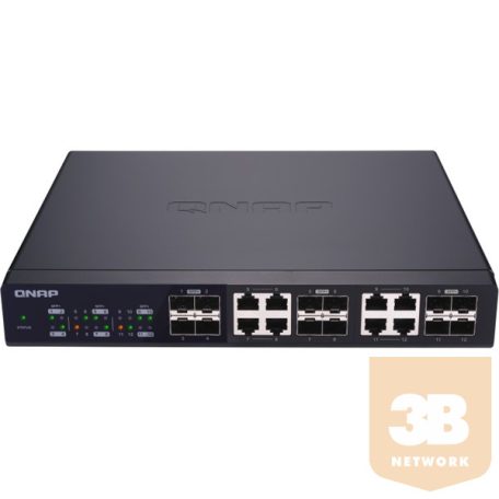 QNAP QSW-1208-8C QNAP QSW-1208-8C, 12port 10Gbps Switch, 4 SFP+, 8 SFP+ and RJ 45 Combo Port