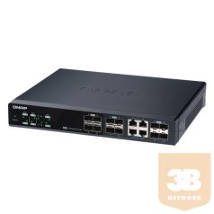   QNAP QSW-M1204-4C Managed Switch 12 port of 10GbE port speed 8 port SFP+ 4 port SFP+/ NBASE-T