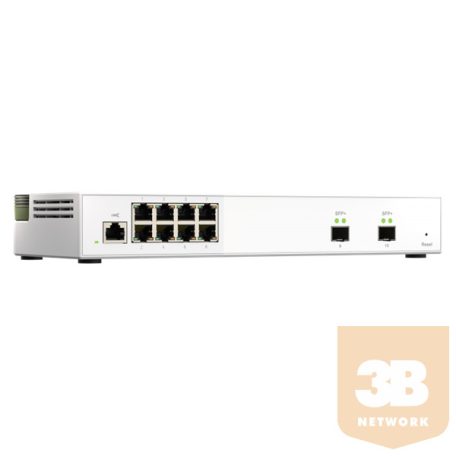 QNAP Switch QSW-M2108-2S 10-port, 8x2.5GbE, 2x10GbE SFP+, Web Managed