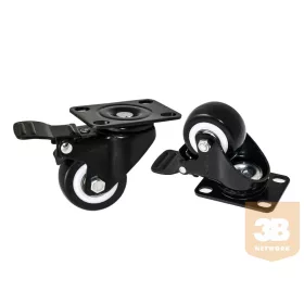   Amtech R3000100 Fékezhető görgő készlet Amtech rack szekrényhez (4db)