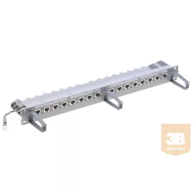 R&M R305885 16 portos Cat5e patch panel, árnyékolt