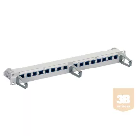 R&M R305888 19" 1U Patch Panel, 16 x RJ45/u, Cat.6