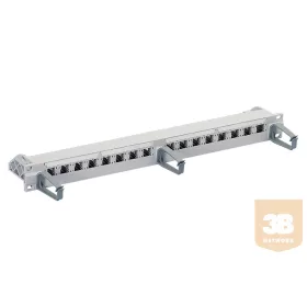 R&M R305890 19" 1U Patch Panel 16 port, üres