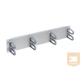 19“ 2U gyűrűs panel műanyag