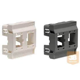   R&M R313330 45x45-ös szerelőkeret, 2 portos, egyenes, tört fehér