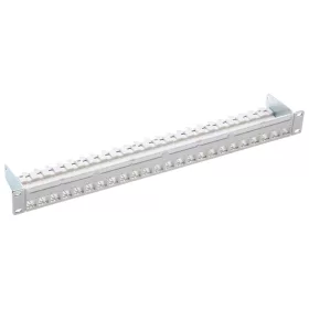   R&M R813485 Patch Panel 19" 1U  24-Port/s, Cat. 6A, szürke, üres-modulok nélkül