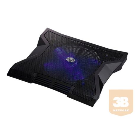 COOLMASTER R9-NBC-NXLK-GP Cooler Master notebook hűtő NotePal XL fekete, kék LED-ek
