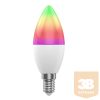 Woox Smart Home LED Izzó - R9075 (E14, RGB+CCT, 30.000h, 5Watt, 470LM, 2700-6500K)