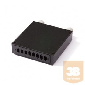   KELine RA-FO-08SC Elosztódoboz 8 x SC-SC, LC-LC Duplex vagy E2000-E2000 toldóhoz, üres
