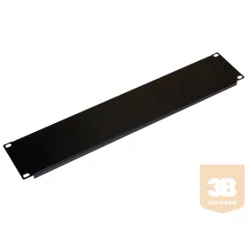   19"-os rack szekrénybe szerelhető 1U takaró lemez, üres férőhelyek elfedésére