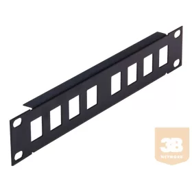   Amtech RA100700 8 portos üres patch panel 10"-os rack szekrénybe