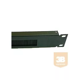 1U fésűs panel, fekete