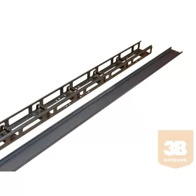 Amtech 42U Függöleges fém kábelcsatorna, vezetőgyűkkel