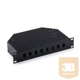   Triton RAB-FO-X01-C2 10”-os optikai panel 8 x SC-SC, LC-LC duplex vagy E200-E2000 toldóhoz, üres