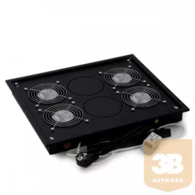   Triton RAX-CH-X04-X3 Tető vagy alapzat ventilátor rack szekrénybe, 60W (4x ventilátor, termosztáttal)