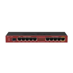   MIKROTIK Vezetékes Router RouterBOARD 5x100Mbps + 5x1000Mbps +1xSFP, Fémházas, Menedzselhető, Asztali - RB2011iLS-IN