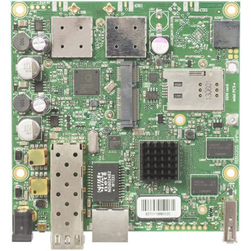 MIKROTIK Router WiFi 5GHz 1x RJ45 1000Mb/s 1x SFP 1x miniPCIe