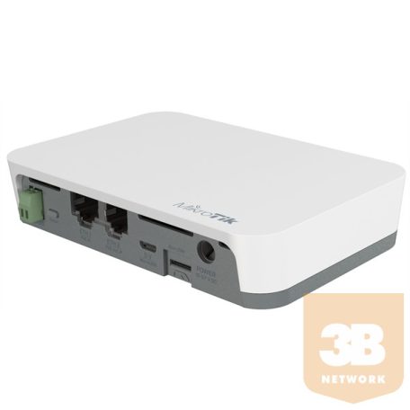 MIKROTIK Router - RB924I-2ND-BT5&BG77 - KNOT IoT Gateway,  2x100Mbps (1xPOE out) GPS, RouterOS L4, Falra rögzíthető
