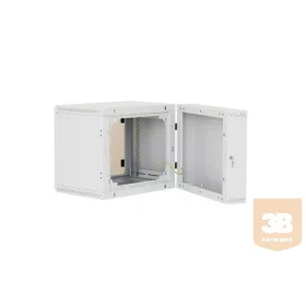   Triton RBA-09-AD5 9U magas 19"-os 515mm mély fali rack szekrény, kétrészes