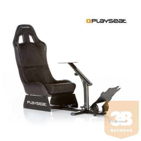 Playseat® Szimulátor cockpit - Evolution Alcantara (Tartó konzolok: kormány, pedál, összecsukható, fekete)