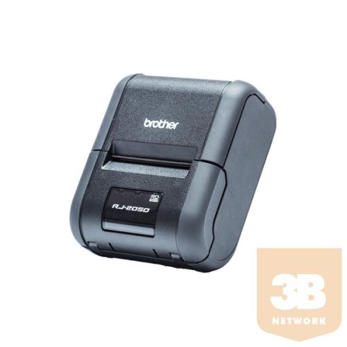 BROTHER Mobil nyomtató (blokk/jegy/dok.) RJ-2050, direkt thermal, 203dpi, WiFi/Bluetooth/USB, 54mm x 1m, IP54, 32 MB