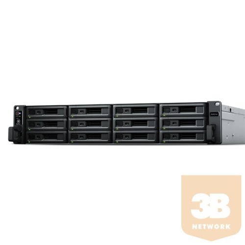 SYNOLOGY NAS 12 fiókos RS3621XS+ Intel Xeon D-1541 8x2,1GHz, 8GB DDR4, 4x1GbE, 2x10GbE, 2xUSB3.2