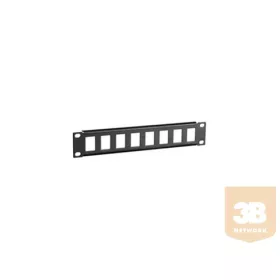   8 portos üres patch panel 10"-os fali rack szekrényhez