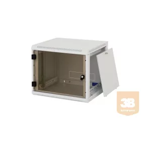   Triton RUA-18-AS4 18U magas 19"-os 395mm mély fali rack szekrény, levehetõ és zárható oldalfalakkal