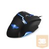 Spirit of Gamer Egér - PRO-M10 (Optikai, USB, 5000DPI, 8 gomb, harisnyázott kábel, fekete)