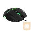 Spirit of Gamer Egér - PRO-M10 (Optikai, USB, 5000DPI, 8 gomb, harisnyázott kábel, fekete)