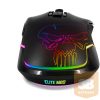 Spirit of Gamer Egér Vezeték nélküli - ELITE-M20 (4800DPI, 1000Hz, 6 gomb, Omron, RGB LED, harisnyázott kábel, fekete)