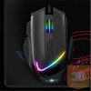 Spirit of Gamer Egér - PRO-M3 RGB (Optikai, 7200DPI, 8 gomb, súlyozható, harisnyázott kábel, fekete) + egérpad