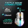 Spirit of Gamer Egér vezeték nélküli - PRO-M5 Arctic Wireless (Optikai, 8000DPI, 8 gomb, fehér)